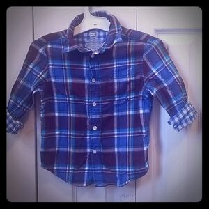 WONDER NATION: SIZE 4-5 COLORED BUTTON DOWN